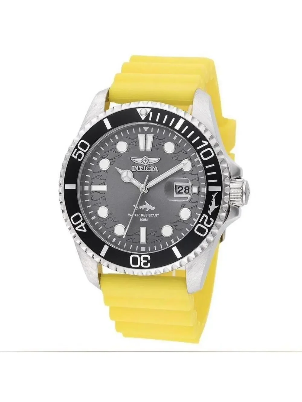 Invicta Pro Diver Shark Mens Watch - 43mm, Yellow 47163